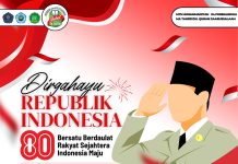 Upacara Peringatan HUT ke-80 RI di Kompleks Asrama Putra PPMTQ Daarussalaam, Slinga