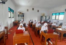 MTs Muhammadiyah 04 Purbalingga Gelar Simulasi ANBK untuk Kelas 8